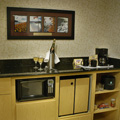 
                        A Kitchenette inside a room at the Embassy Suites