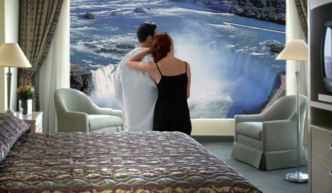 niagara falls from the comfort of your room